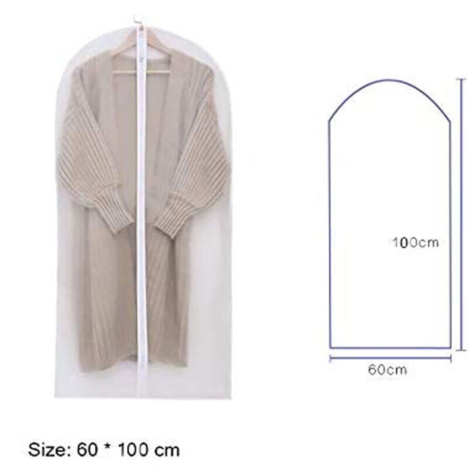 Suit Bags for Closet Storage Hanging Garment Bag 24''X40'' Lightweight Clear Full Zipper Suit Bags (Set of 5) — image 2
