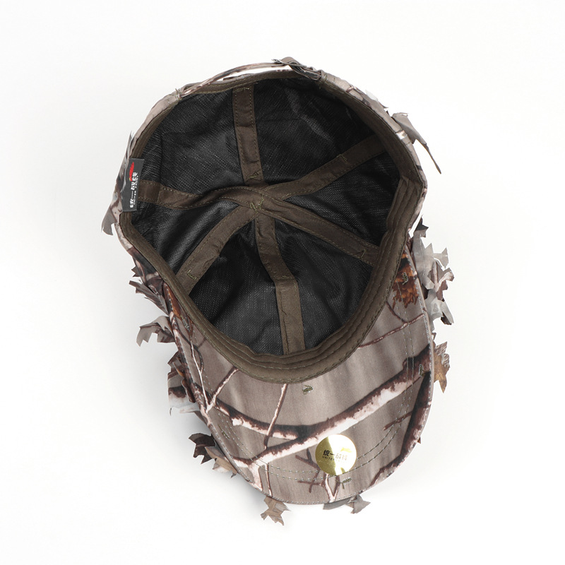 Brown 3D Leaf Camouflage Baseball Cap – American-Style Outdoor Tactical Hat for Hunting, Camping & Survival — image 6