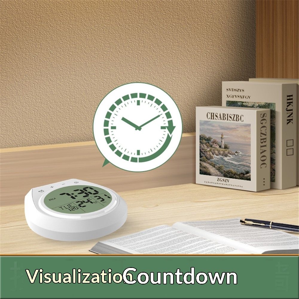 Shower Timer Clock Waterproof, Digital Bathroom Kitchen Wall Clock with LCD Display, 12/24 Hour Format, Temperature, Countdown Timer, Suction Cup, Hanging Hole โ image 4