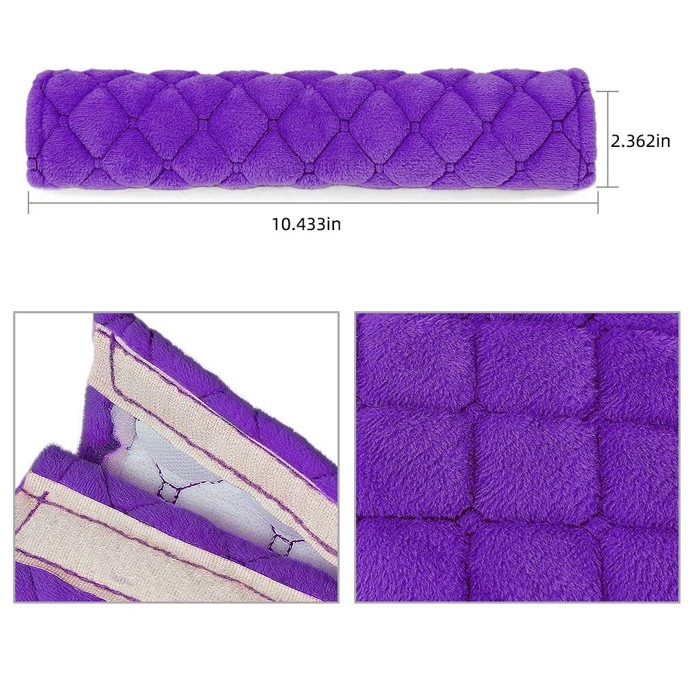 Car Seat Belt Pads Cover, 4 Pack Seat Belt Shoulder Strap Covers Protector to Release Stress to Your Neck and Shoulder for a Safety Driving (Purple) โ image 5