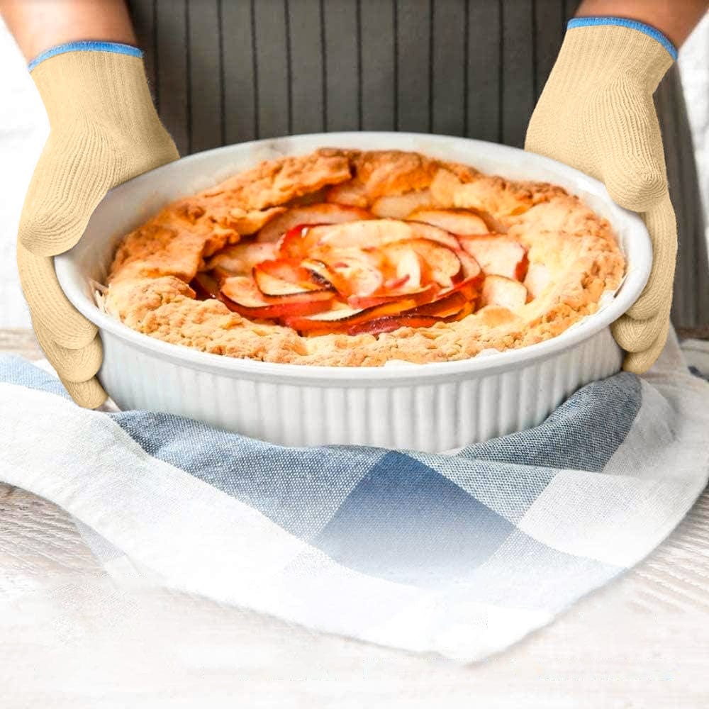 2 Pair 5 Finger Oven Mitt BBQ Grill Gloves — image 3