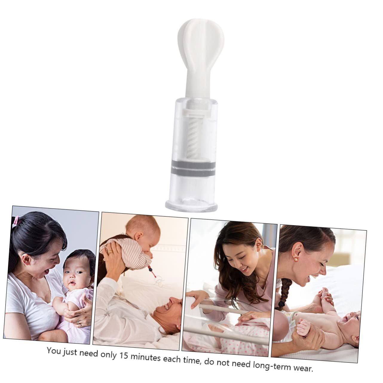 Nipple Suction Cups, Breastfeeding Care, Nipple Retractor, for Women with Inset Nipples and Breastfeeding Electric Foot Massage — image 2