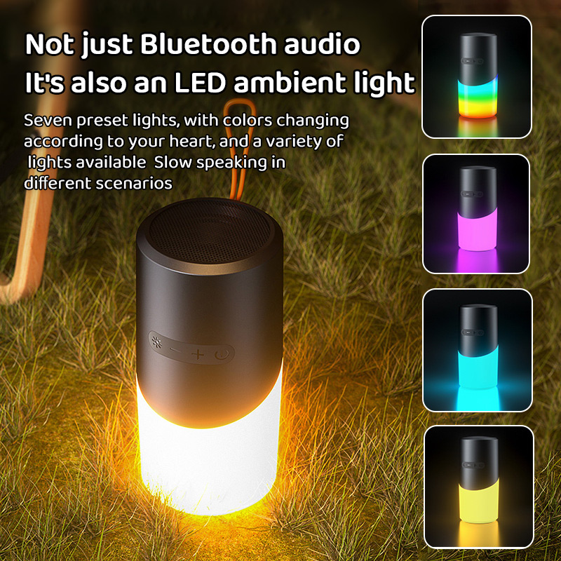 Bluetooth Speaker with LED Mood Lighting – 360° Sound & Light — image 2