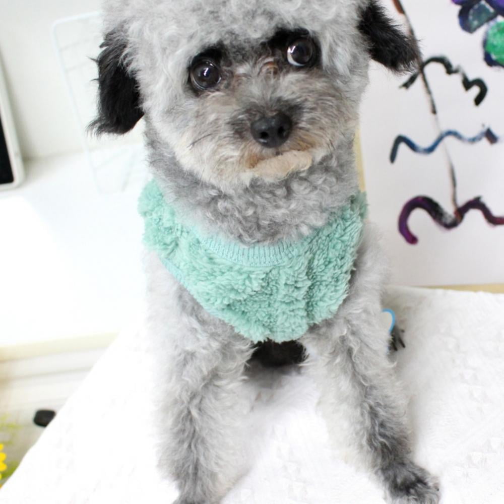 Cat Sweaters Kitty Sweater for Cats Knitwear,Small Dogs Kitten Clothes Male and Female,High Stretch,Soft,Warm Dog Clothes for Small Dog and Cat Winter M Green — image 4