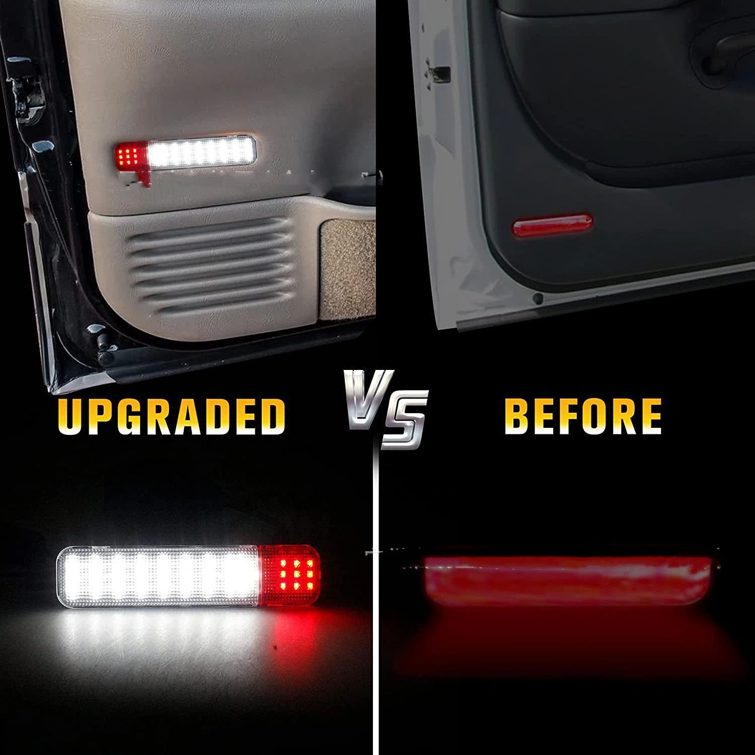 LED Interior Door Light Door Panel Courtesy Warning Light Lamp Assembly Compatible with 1999-2006 2pcs โ image 4