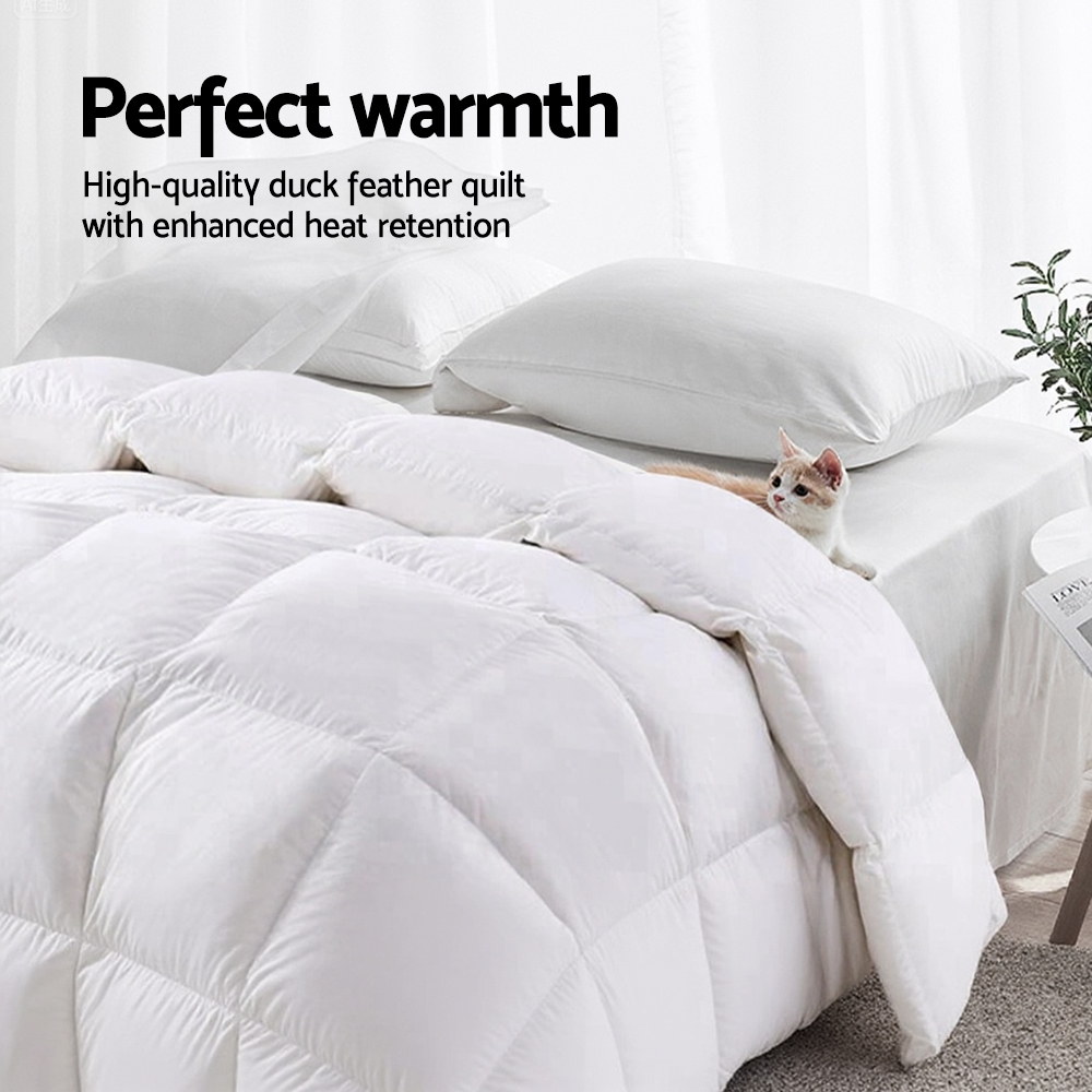 Giselle Bedding 700GSM Duck Down Feather Quilt Duvet Doona Winter Blanket Double โ image 6