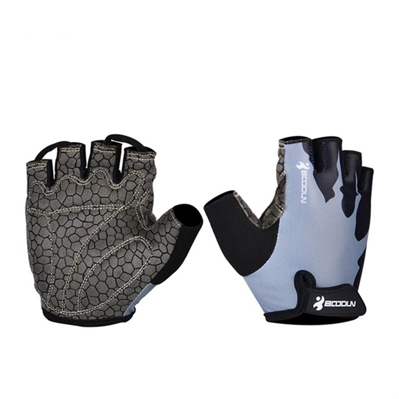 Boodun Cycling Gloves Lycra Mountain Bike Grey S