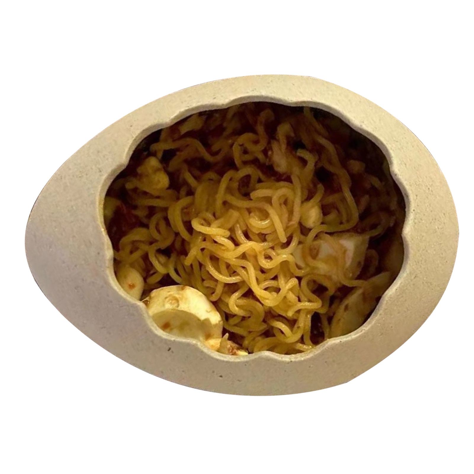 Egg Shell Bowl Ceramic Lifelike Decorative Toxic Free Noodle Dessert Bowl for Home Restaurant โ image 3