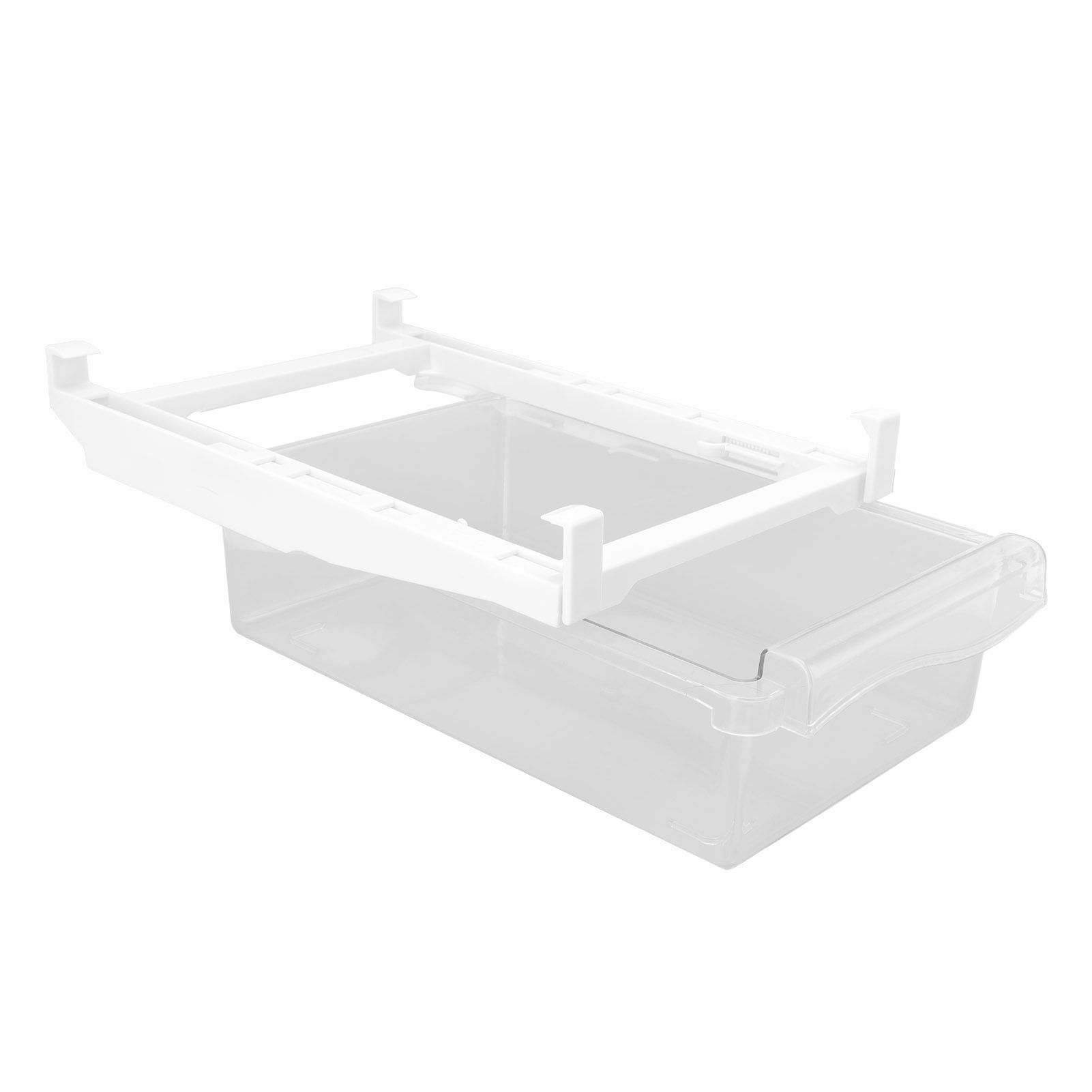 Refrigerator Organizer Bins Extended Handle Spring Lever BPA Free 1 Grid Hanging Fridge Drawer Organizer for Food Fruit Vegetable Box — image 4