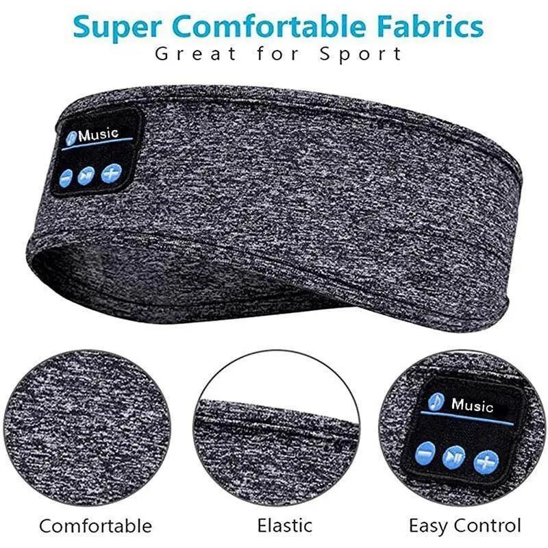 Wireless Bluetooth Eye Mask Headphones Sleep Headband for Relaxation and Meditation - Black โ image 4