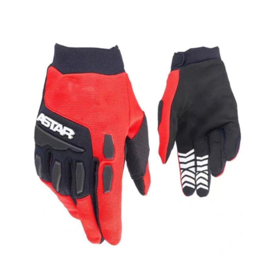 Lohas Fox Bicycle Gloves Nylon Long Finger A red