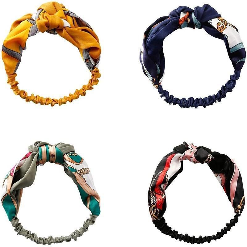 Women Lady Boho Bohemian Cross hair head headband band Scarf Wrap Bandana AU - Blue โ image 5