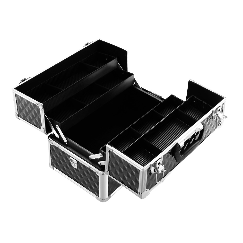 Embellir Portable Cosmetic Beauty Makeup Case - Diamond Black — image 3