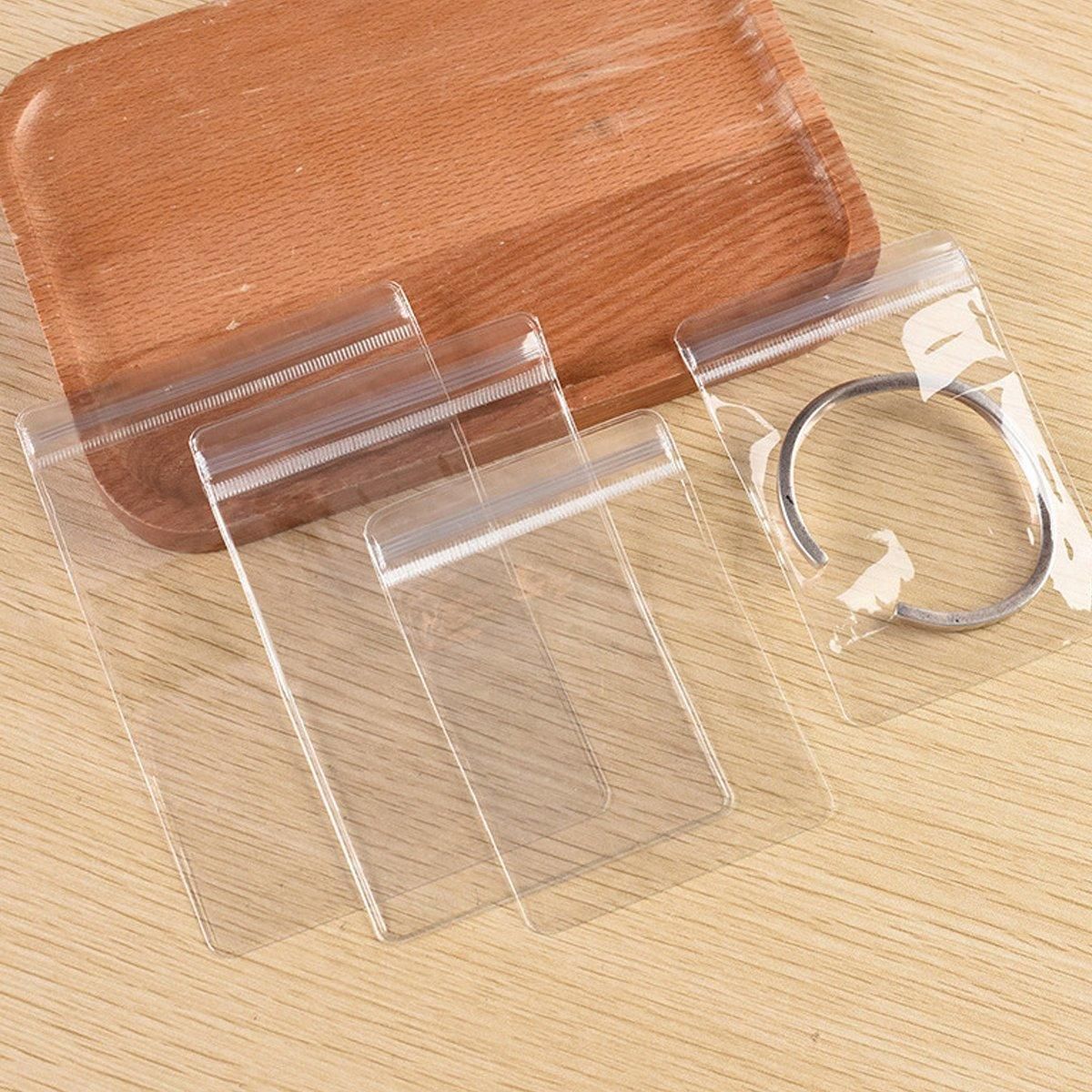100pcs PVC Self-Sealing Jewelry Bags Anti-Oxidation Storage Dustproof Bags - 11*11cm โ image 6