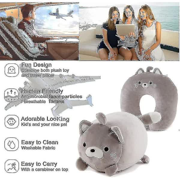 Children's Travel Pillow 2 in 1 Convertible Neck Pillow for Kids Airplane Car Travel — image 5