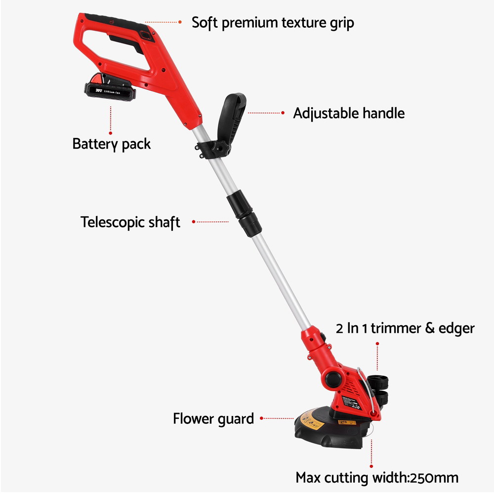 Giantz 20V Cordless Line Trimmer Lawn Whipper Grass Snipper — image 6