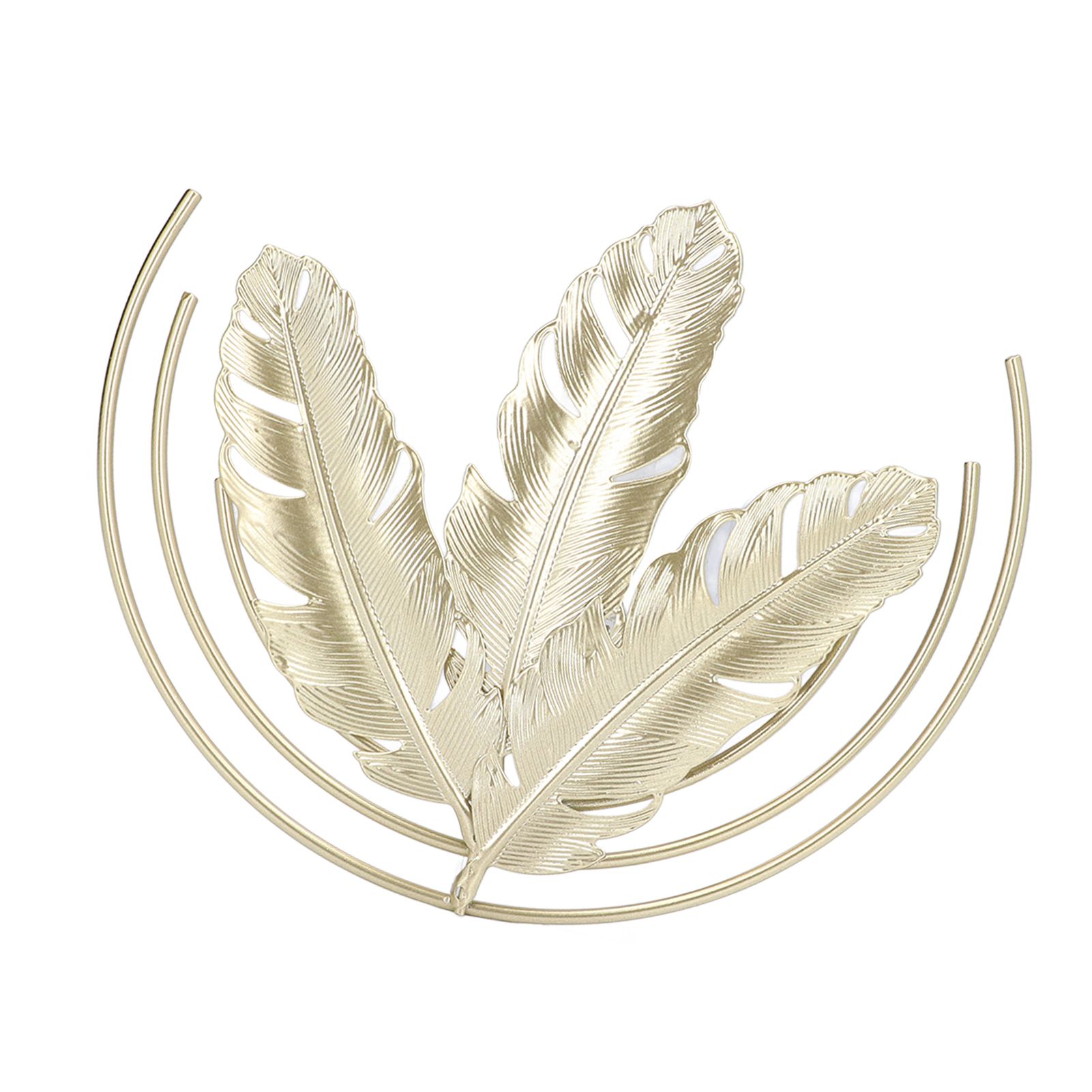 Iron Wall Sculptures Gold Metal Leaf Wall Decor for Living Room Bedroom Office Home B — image 6
