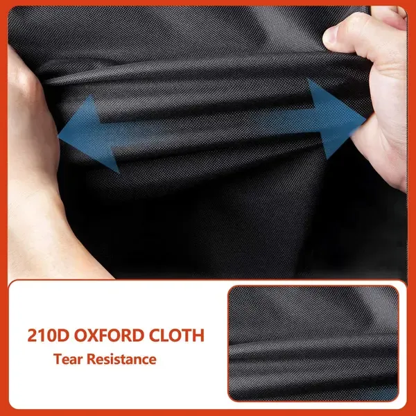 Round Grill Cover 210D Oxford Fabric Waterproof Tear Resistant UV Resistant for Outdoor BBQ Grills 62 × 105 cm — image 5