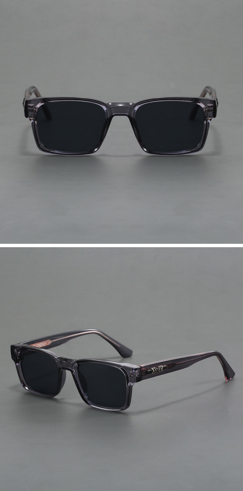 Dark Grey Trendy Oversized Lightweight Blue Light Blocking Sunglasses for Men - Anti-Fog, Photochromic, and UV Protection — image 2