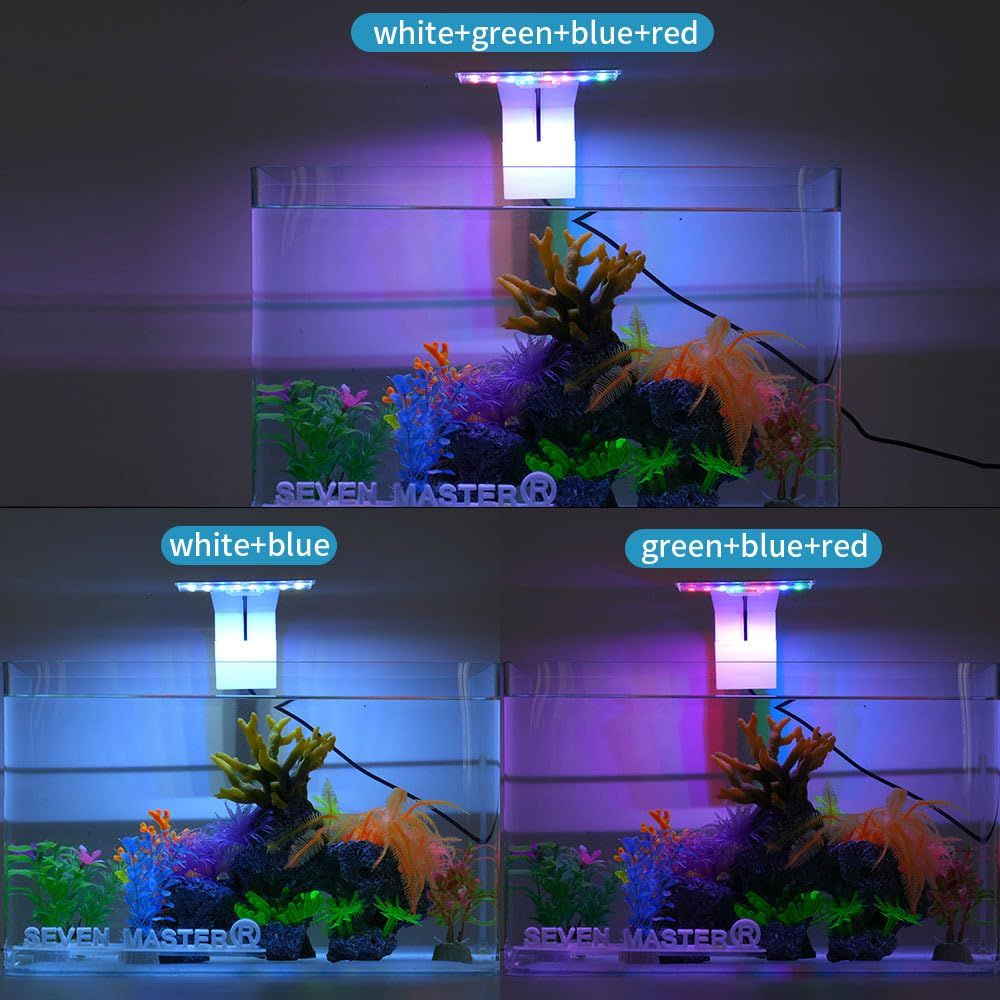 Fish Tank Light Aquarium Planted Clip Lamp, LED Aquarium Fish Aquarium LED Super Bright White South American Straw jar clamp Light — image 4