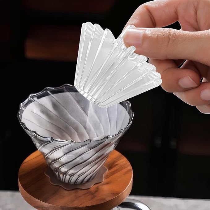 2-in-1 Convertible Style Coffee Filter Shape Fixed Tool For V60 & Basket Pour Over Coffee Filter Paper Assistant – Convenient and Efficient Accessory for — image 3