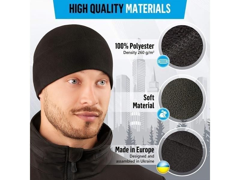 New Unisex Windproof Polar Fleece Warm Beanie Hat Cap Male Winter Ski Cycling โ image 4