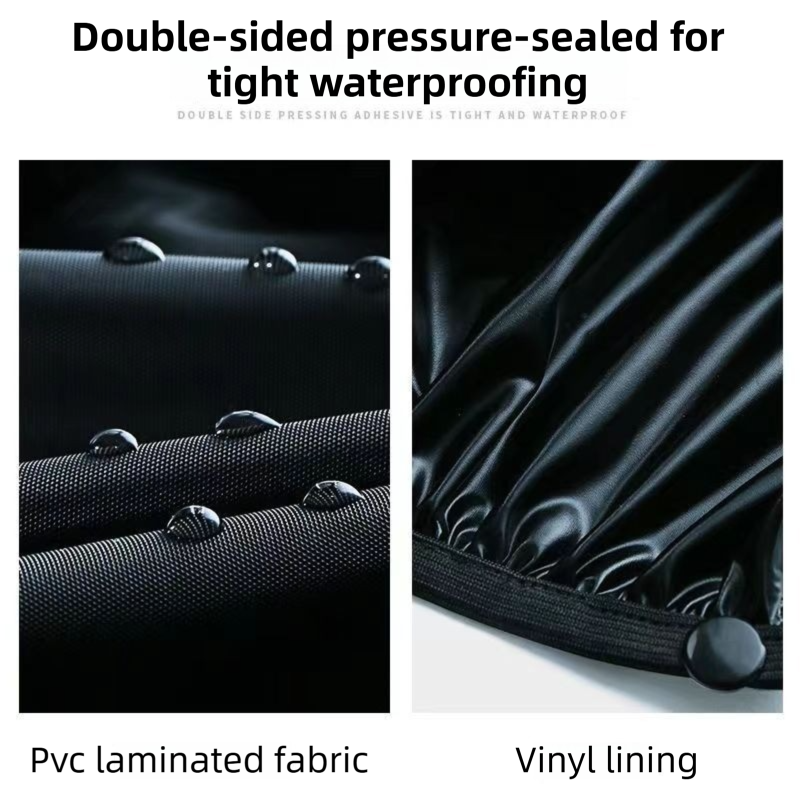 A Pair 40CM High-Tube Double-Layer Waterproof Rain Boot Covers - Durable Anti-Slip Reflective Motorcycle Over-Shoes (S Size) โ image 5