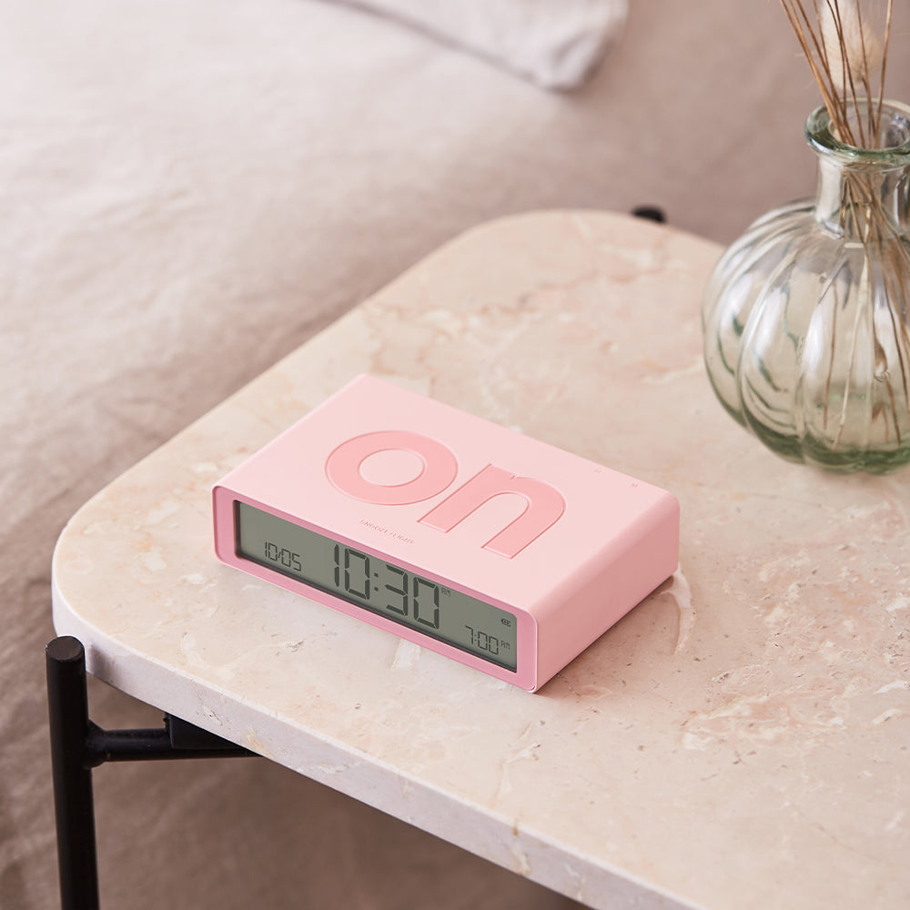 Lexon Flip Classic Reversible Alarm Clock - Pink — image 4