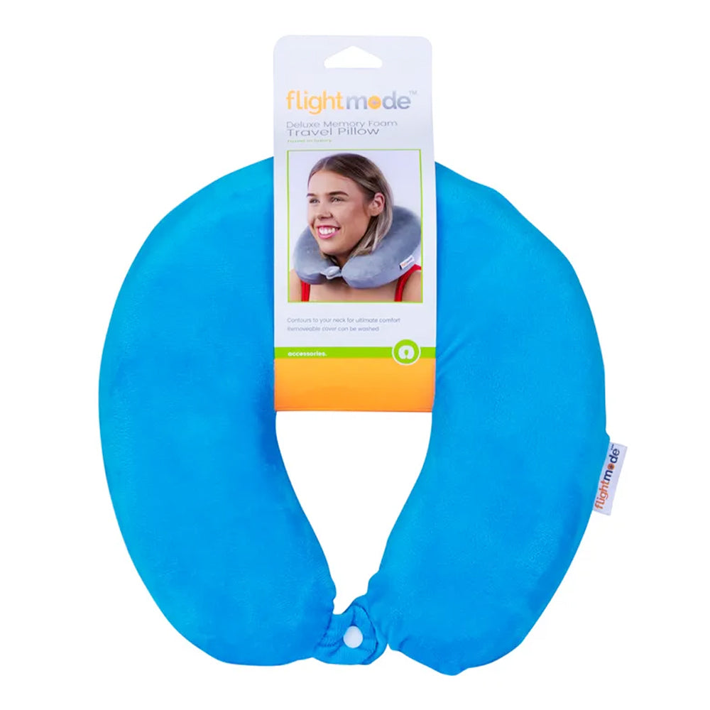 Deluxe Memory Foam Travel Pillow Blue โ image 4