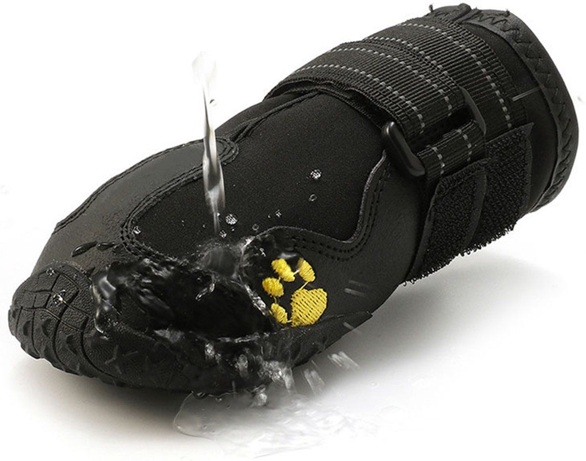 Dog Shoes Adjustable Paw Protectors Black, 7.5 x 6.5 cm — image 4
