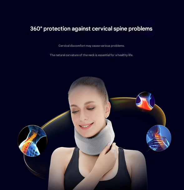 Size XL Light Green Ergonomic Neck Support Brace - Soft Cervical Collar for Posture Correction and Pain Relief โ image 5