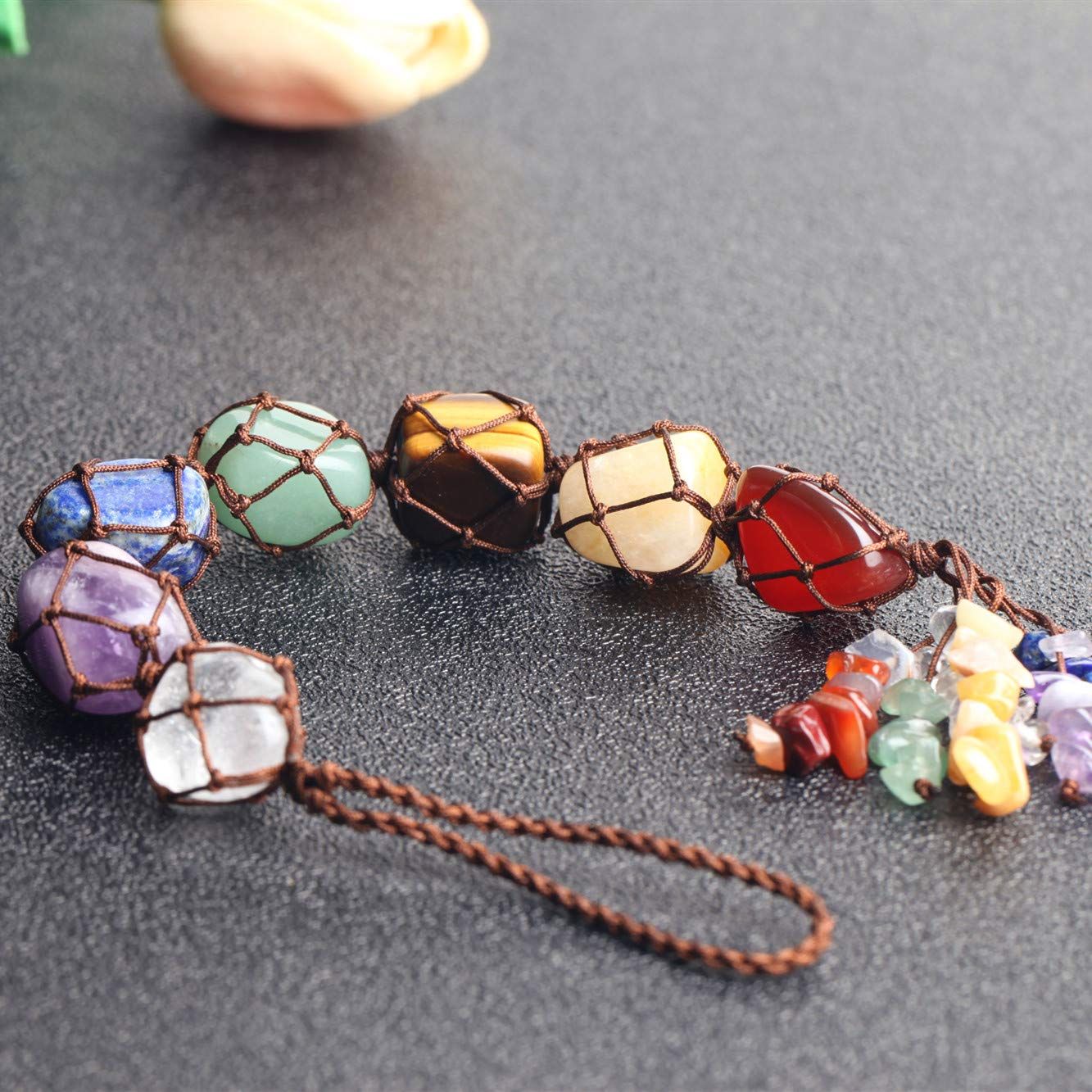 Handmade Crystal Window Car Hanging Ornaments Home Decoration Feng Shui Ornament Yoga Meditation Car Decoration — image 3