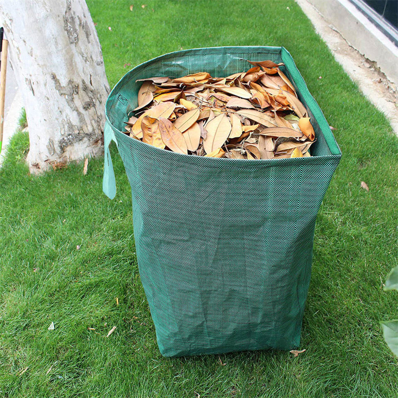 Heavy Duty Horizontal Garden Leaf Collection Bag - Large Capacity Waterproof Waste Scoop Tarp with Reinforced Handles for Lawn Debris, Grass, and Yard Cleanup — image 2