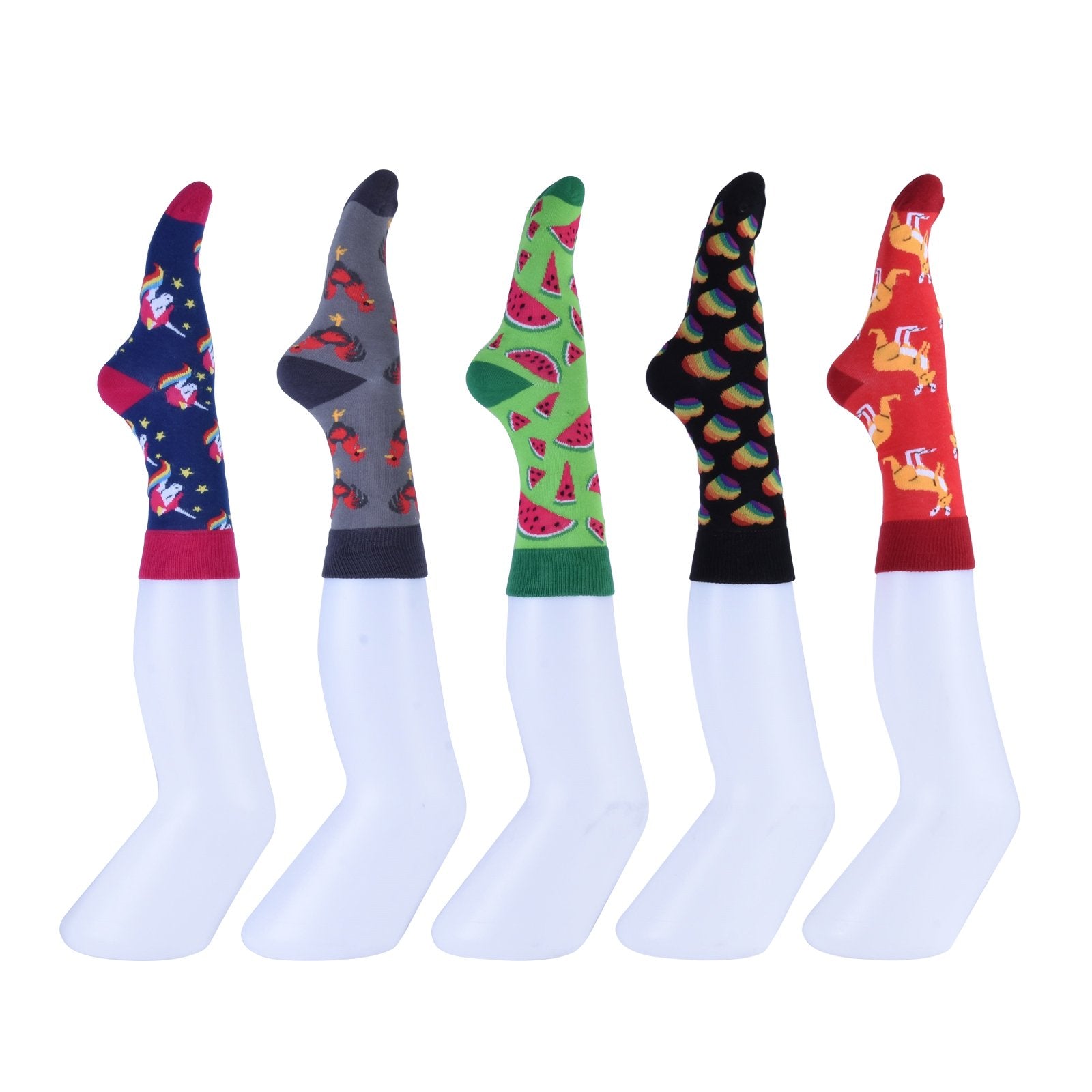 Colorful Socks - 8 Pairs Funny Colorful Dress Socks one Size 5-13 Men Socks Women Socks — image 2
