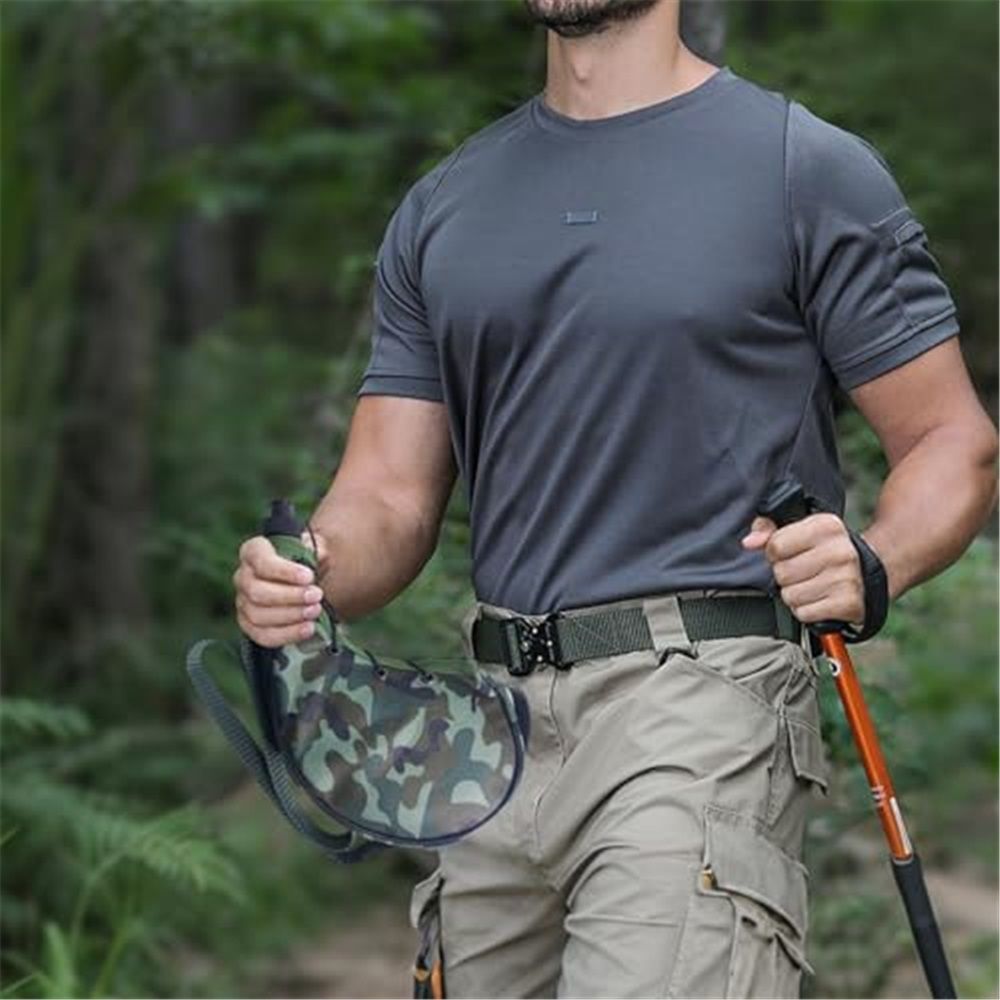 800ml outdoor Canteen Water Bottle with Belt and Cover Water Bottle Pouch Bag for Camping,Hiking,Climbing,27 OZ โ image 5