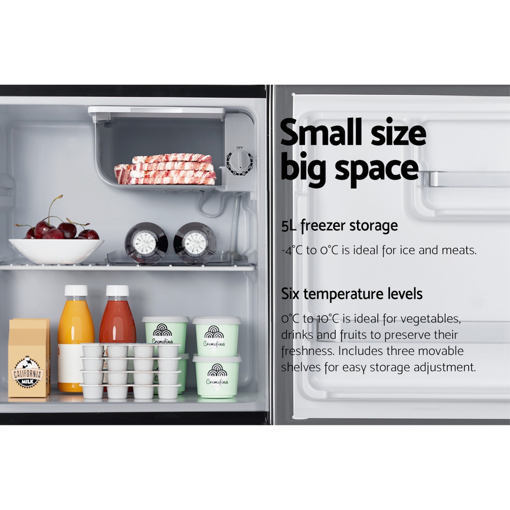 Devanti 48L Bar Fridge Black — image 5