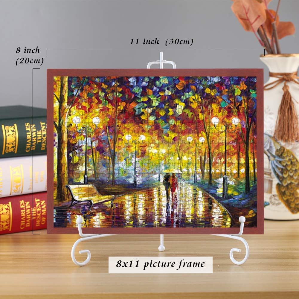 (2 pack 10" Iron Large Plate Stand, White Iron Easel Plate Display Photo Holder Stand, Displays Picture Frames, Cookbooks, Decorative Plates, Tablets and Art — image 6