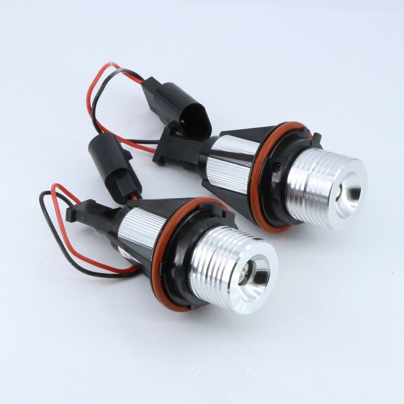 A pair of 5W E39 error free LED angel eye halo marker bulbs, used for some 5, 6, 7 series X3 X5 Fit PARTIAL E39 E53 E60 E63 — image 3