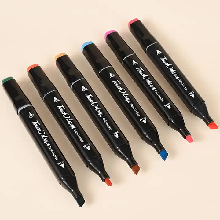 Professional Dual-Tip Marker Set - 120 Colors with Color-Coded Caps for Easy Identification โ image 2