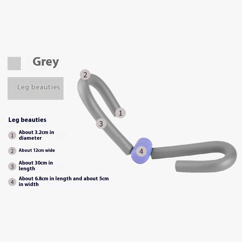 Grey Inner Thigh Workout Yoga Equipment, Thigh Arm Toner Trimmer for Home Gym Yoga Sport Weight Loss — image 4