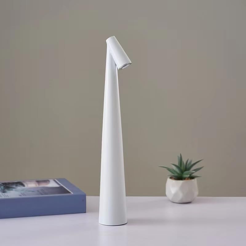 Portable LED Table Lamp with Touch Sensor, Metal Desk Lamp with 3 Brightness Levels, Rechargeable Night Light with 3 Colors Touch Control for Bedside and โ image 2
