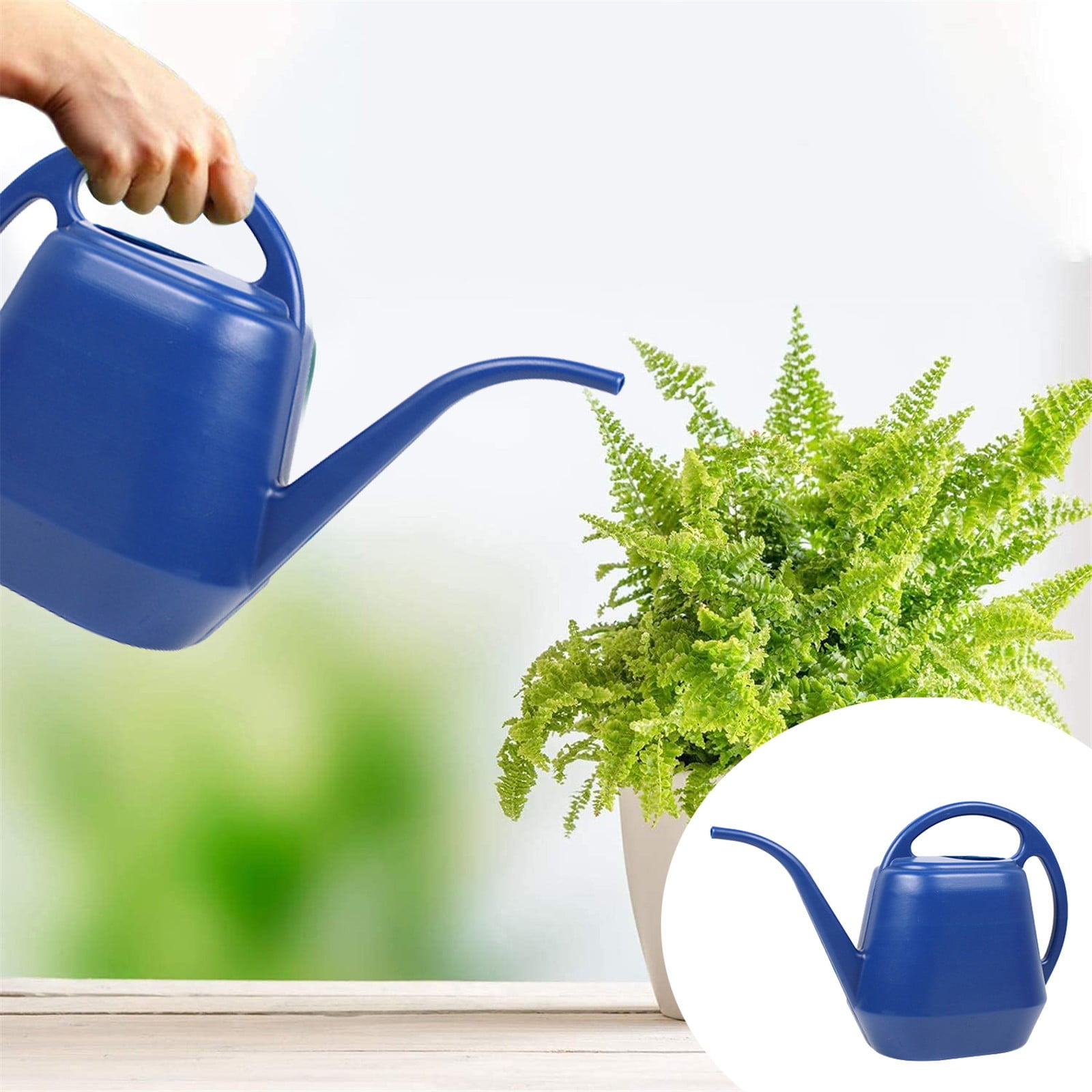 Pot Watering Jug Small Plant Indoor Watering Jug Long Spout Watering Jug Watering Garden Pot Household Watering Jug Watering Garden Kettle (2L) Dark blue — image 2