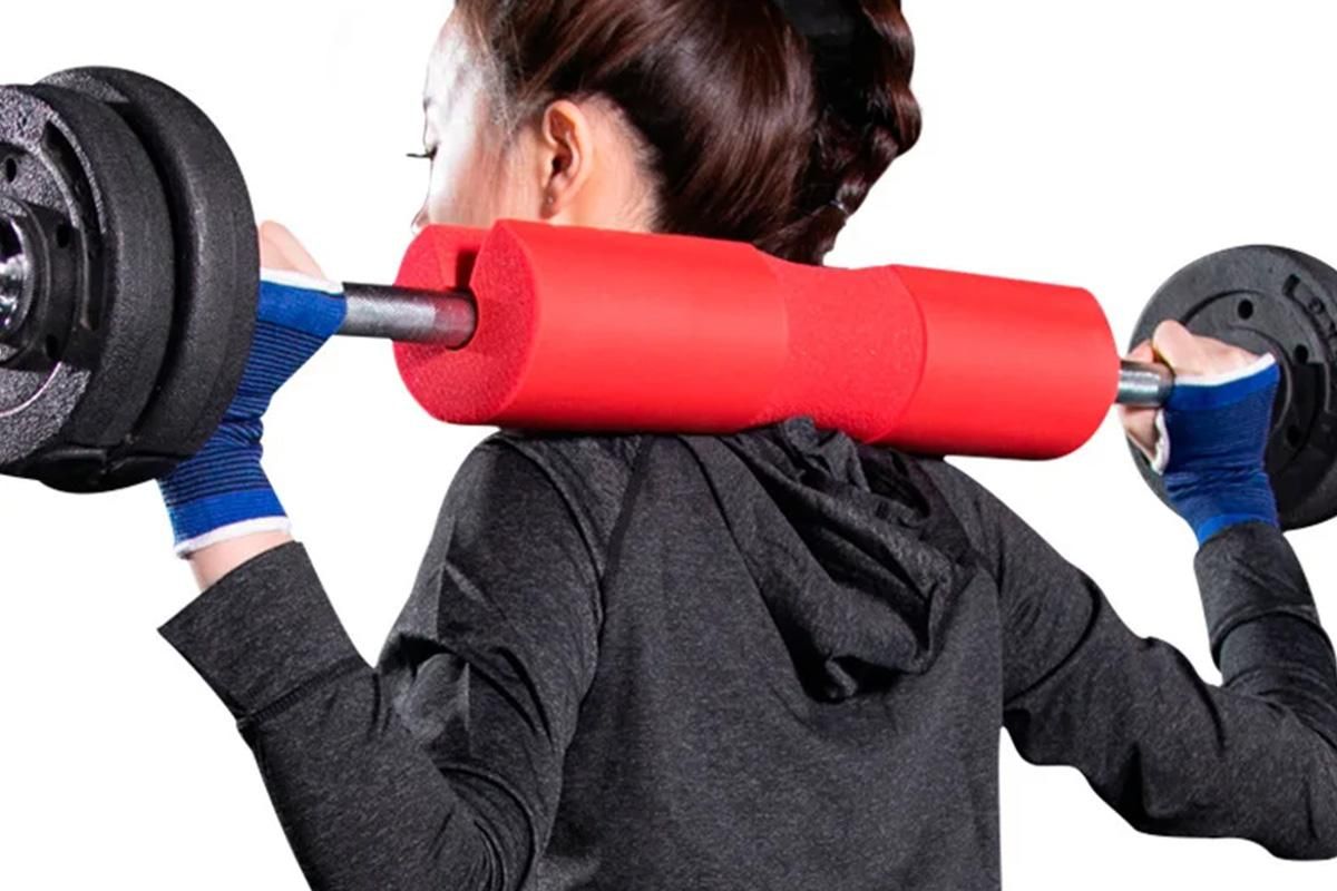 Barbell Pad Shoulder Pad Squat Pad For Weightlifting Lunges And Hip Thrusts -Red — image 4