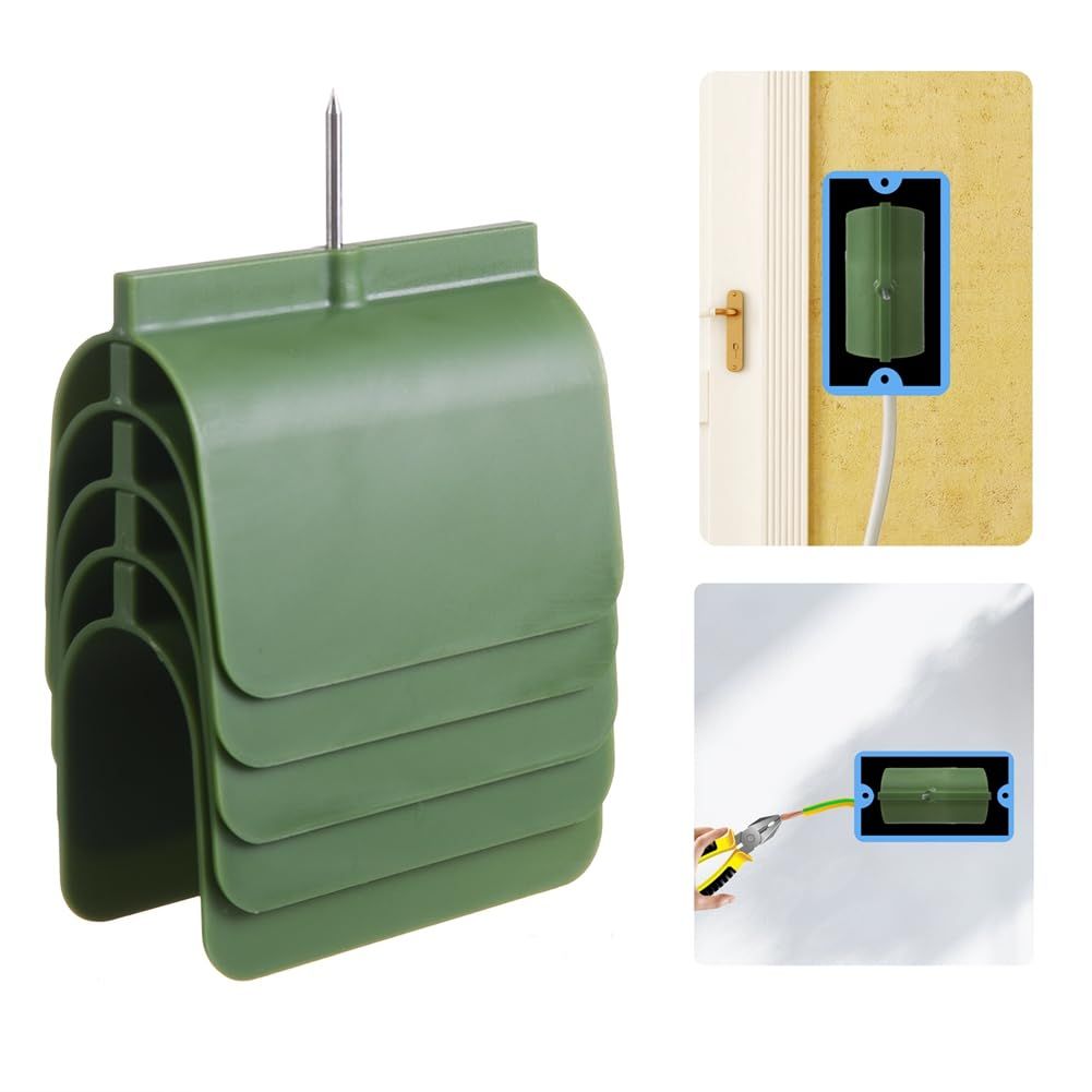 Drywall Marking Tool for Electrical Outlets, Wire Protection Drywall Electrical Box Locator positioner Green โ image 3