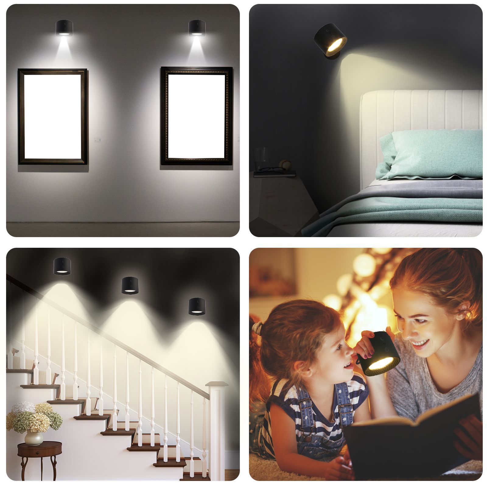 Touch-Control LED Night Light with 3 Brightness Levels & 3 Color Temperatures - Adjustable Stepless Dimming for Home & Office — image 3