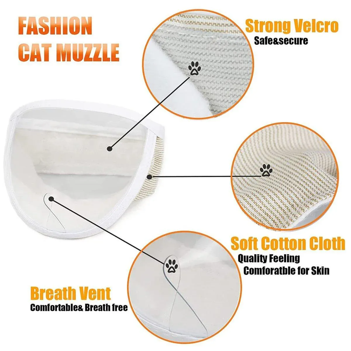 Breathable Pet Headgear Clear Cat Dog Mask Anti Bite Scratch Protective Gear - S — image 5