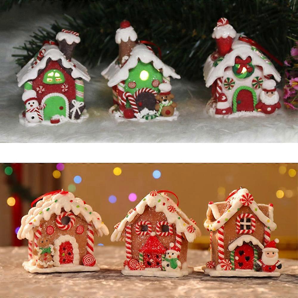 Christmas Scene Village Houses LED Lighted Christmas Buildings — image 5