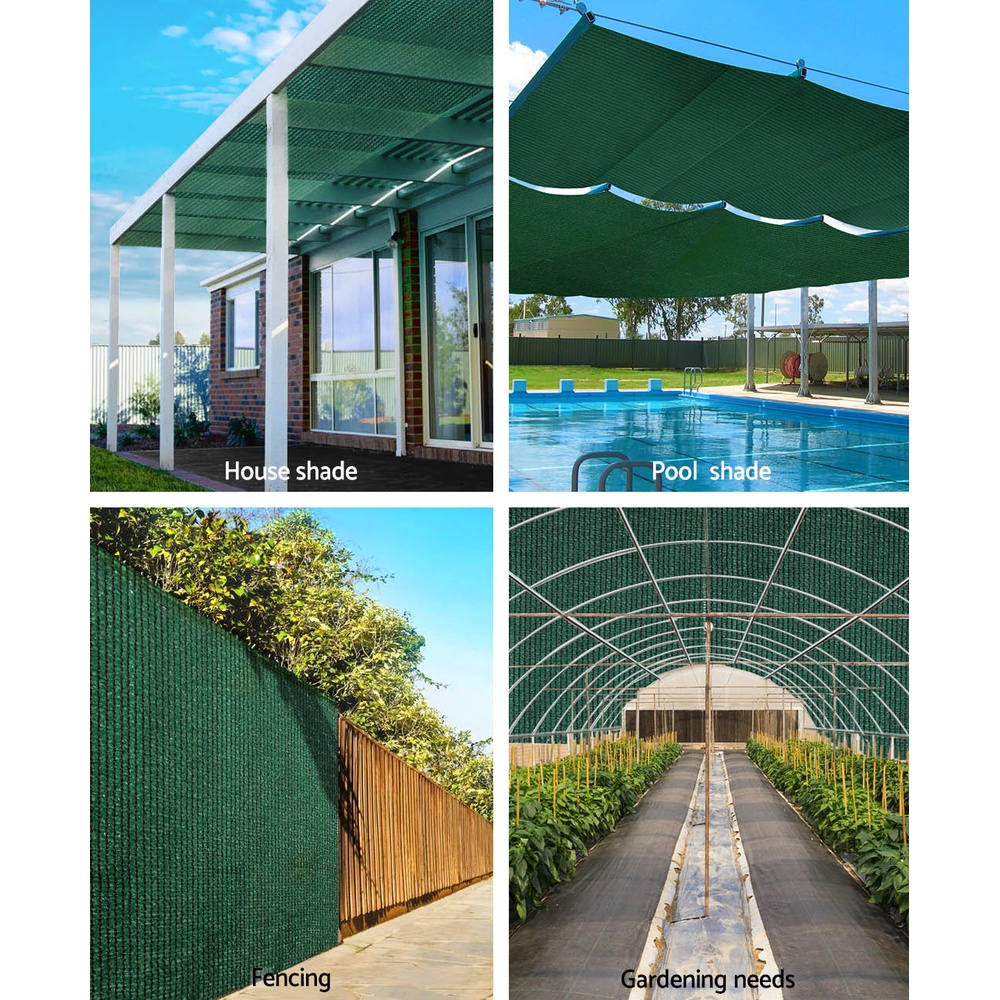 Instahut 50% Shade Cloth 1.83x50m Shadecloth Sail Heavy Duty Green โ image 4