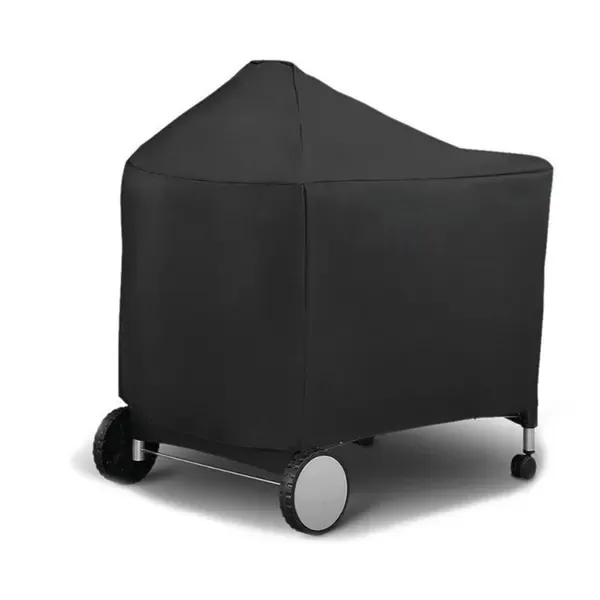 Waterproof Charcoal Grill Cover UV Resistant Weatherproof Protection for Outdoor Camping Black 124 × 65 × 101 cm