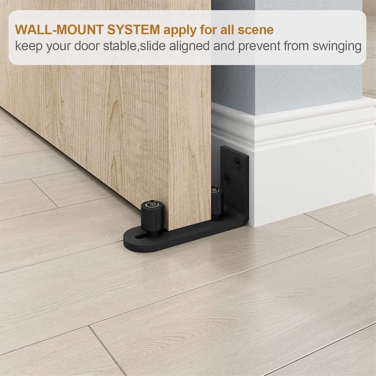Sliding door system - Adjustable floor guide - Sliding door hardware - Floor guide roller - Adjustable door guide - For sliding doors Sliding door - Barn door — image 3
